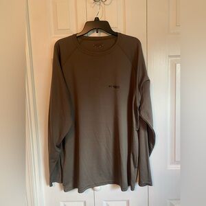 Men’s Columbia Long Sleeve Brown Shirt Hunting Deer Whitetail Size XXL 2XL